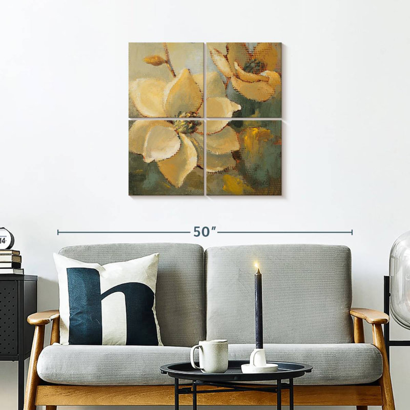 Harnek Magnolias After The Rain I, H 26 po x l 26 po