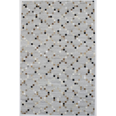 Tapis gris en similicuir Bucher