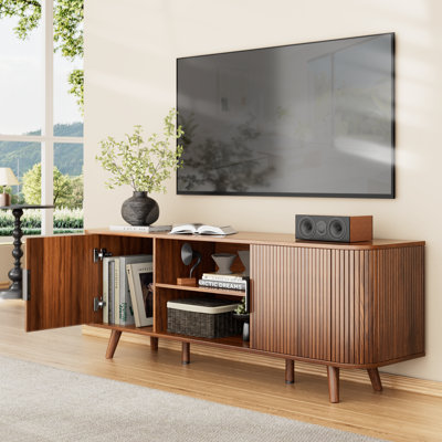 TV Cabinet Stands for TVs up to 65", Entertainment Center with Storage Shelf, Media Console Table with Drawers for Living Room
