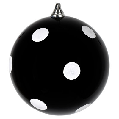 Candy Finish Ball Ornament with Glitter Dots