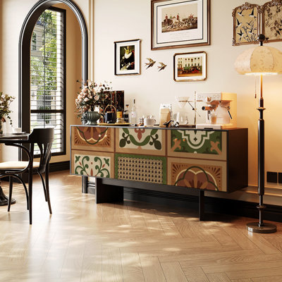 Retro minimalist high-end sideboard