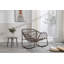 Chaise berçante d'extérieur en rotin
