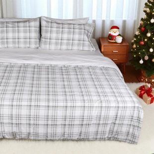 Ensemble de housse de couette 100% coton Gogreen - ensemble de literie 3 pièces doux et respirant, housse d'édredon toutes saisons avec fermeture à glissière et boutons d'angle, comprend 2 taies d'oreiller (vert floral, très grand)