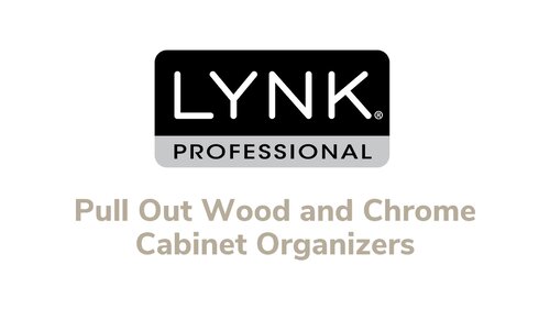 Lynk Professional Slide Out Cabinet Organizer - Pull Out Under Cabinet  Sliding Shelf - 11 Wide X 21 Deep - Chrome : Target