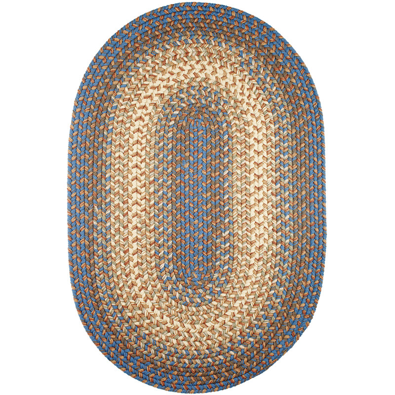 Deserie Geometric Indoor / Outdoor Rug, Oval  4' x 6'