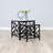 Chippendale Glass Top Nesting Tables-27290363