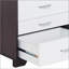 Table d'appoint blanche et noire