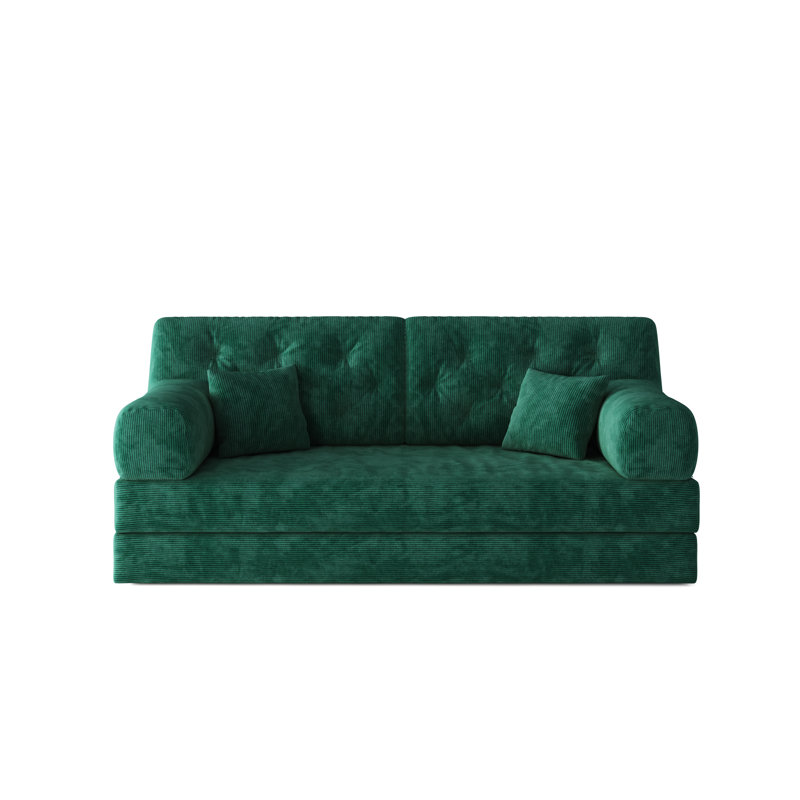 Plancher modulaire convertible 78,8 pouces avec lit debout, 4 sièges confortables pour le salon et la chambre à coucher, amovible, sac pliant, profondeur d'assise de 70 cm de large, forme variable, lavable