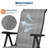 Patio Reclining Folding Chair With Widened Armrest
