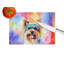 Yorkshire Terrier Hippie Dawg Glass Cutting Board Large