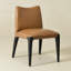 Chaise rembourrée en cuir véritable 21 po de large moderne sans assemblage-1039520455-1028778387