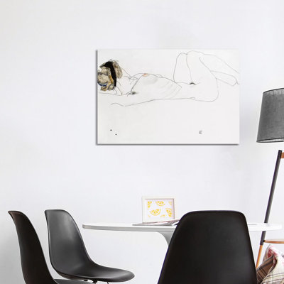 Reclining Female Nude, 1912 by Egon Schiele - Wrapped Canvas Gallery-Wrapped Canvas Giclée