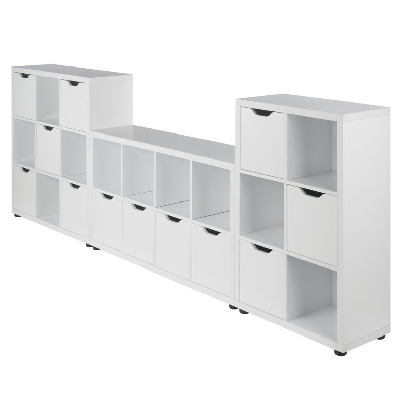 Julian 3-pc Storage Cabinet Set, White