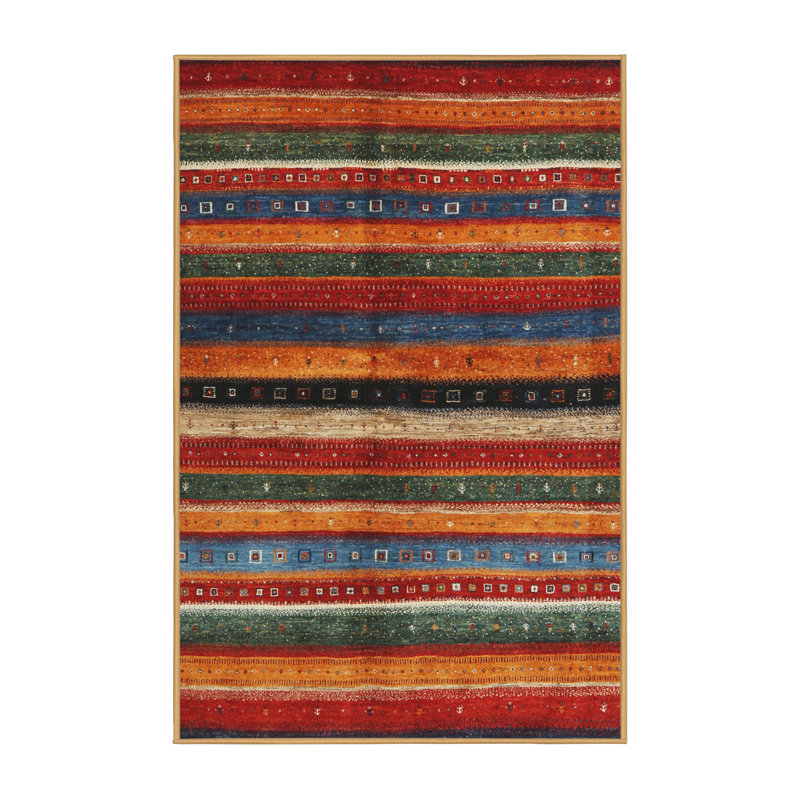 Levick Striped Indoor Rug, Rectangle 8' x 12'