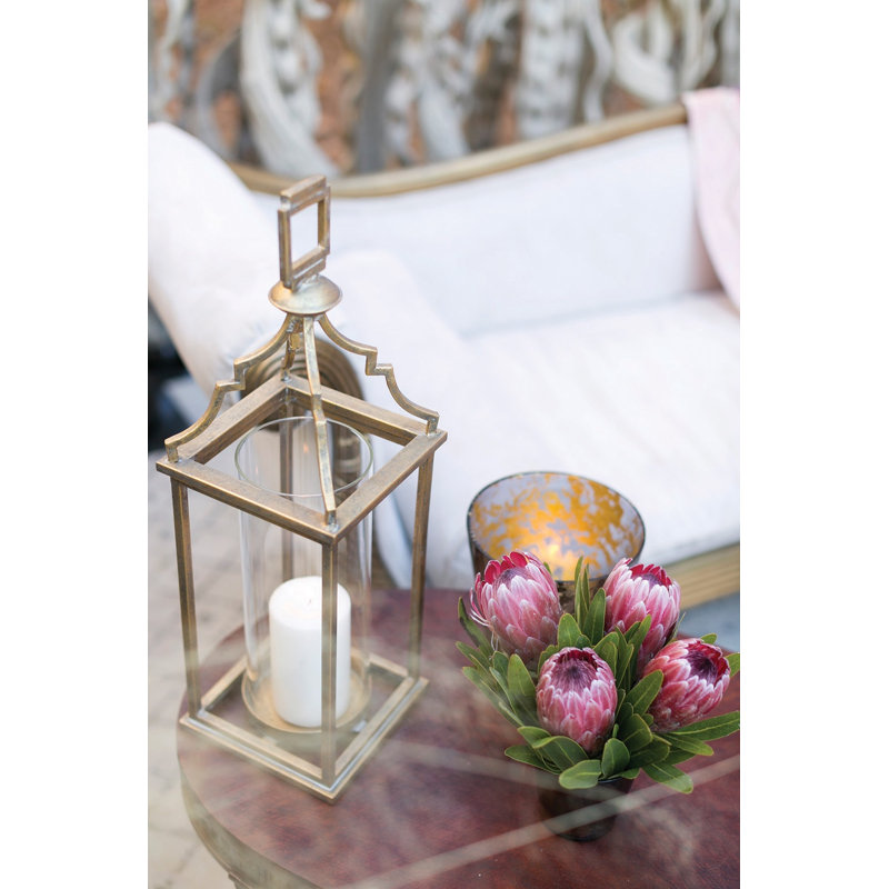 Need To Supply Your Own Candle. Outdoor Lantern, 22.25" H x 7" W x 7" D