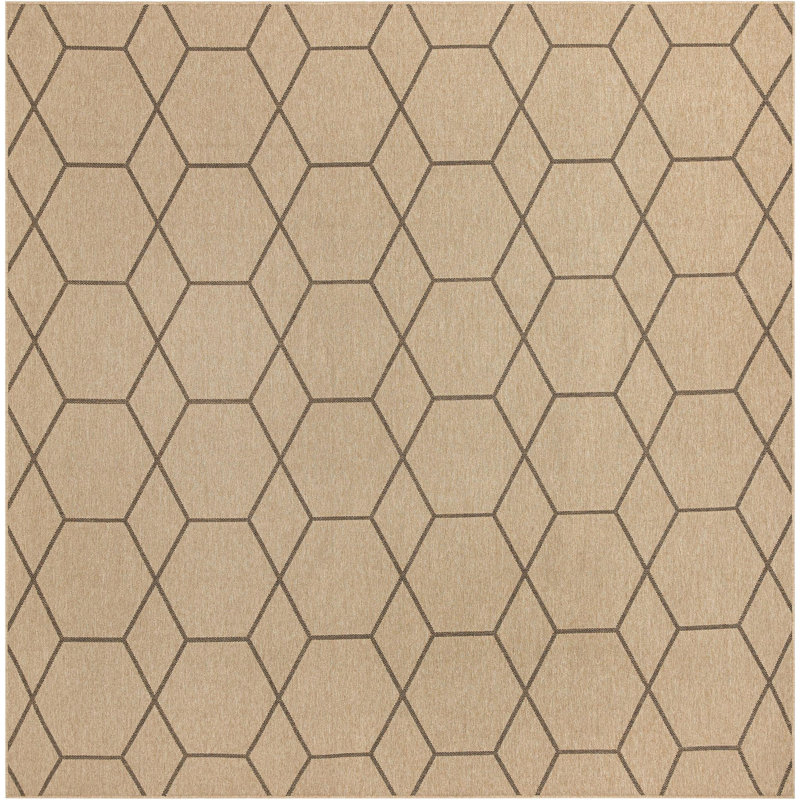 Sheglita Abstract Indoor Rug, Square 12'2"