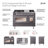ILVE Professional Plus II 48 in Dual Fuel Range 5 Burner, Griddle, Frenchtop-99287674-99287675