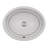 Nantucket Sinks Regatta 15.5'' White Fireclay Oval Bathroom Sink with Overflow