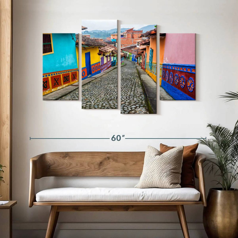 Sirci Guatape, rue pavée, H 32 po x l 52 po