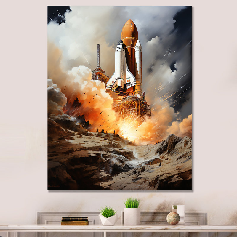 Impression sur toile Velvain, H 44 po x l 34 po x P 1,5 po, Toile tendue