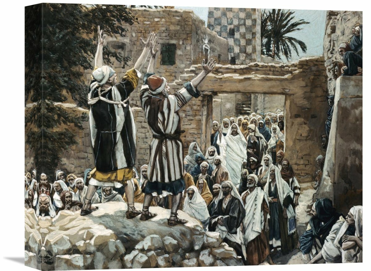 Global Gallery Healing Of The Two Blind Men At Jericho On Canvas