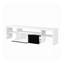 White And Black High Gloss 3-Shelf TV Stand