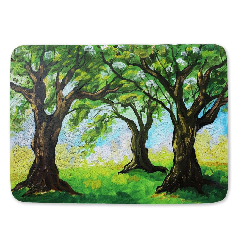 Tapis de bain en microfibre / microsuède Darthula, L 21 po x L 34 po