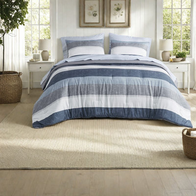 Complete Bedding Sets, Polyester Full, Modern Stripe, Bedroom Home