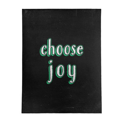 Tapis en poly-chenille choose tableau noir style