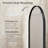 Amara Arch High-Strength Tempered Glass and Aluminum Alloy Framed French Cleat Mounted Wall Mirror-41004541