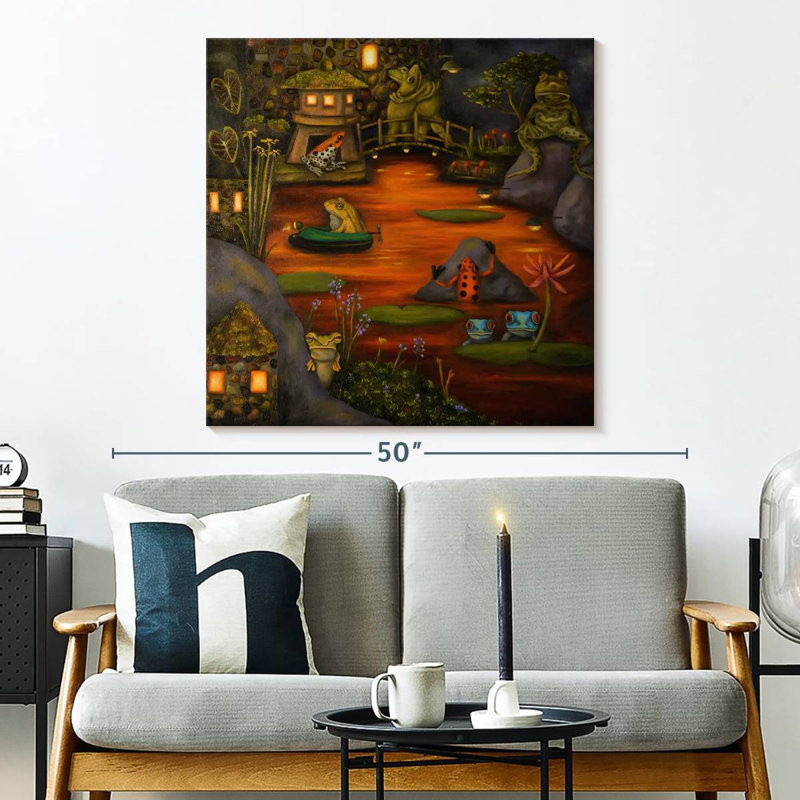 Brampt Frogland II, 33" H x 33" W