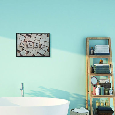 " Bath Scrabble Letters Bathroom Photograph "