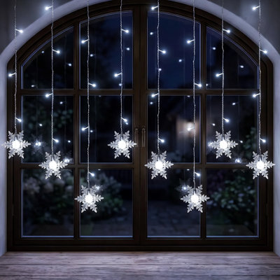 11.5' Snowflake LED String Lights