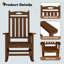 Ensemble de 2 chaises berçantes d'extérieur-131528907