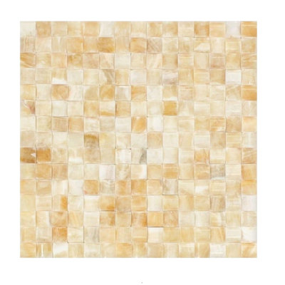 Honey Natural Stone Grid Mosaic Wall & Floor Tile