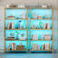 Bibliothèque intelligente à capteur de mouvement avec éclairage DEL, bibliothèque haute à 5 niveaux avec tablettes de rangement ouvertes, organisateur de présentation autoportant pour le salon et le bureau personnel