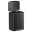 Steel Step On and Odour Seal Multi-Compartment Rubbish & Recycling Bin - 10.57 L-100140355