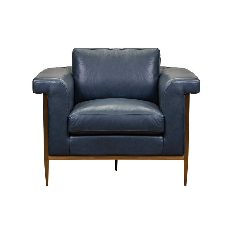 Chaise Jaedyn, Cuir véritable Nautilus