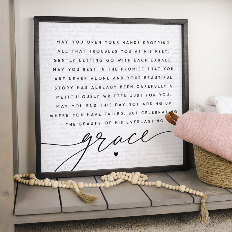 May You Open Simply Said 24" x 24" Framed Art