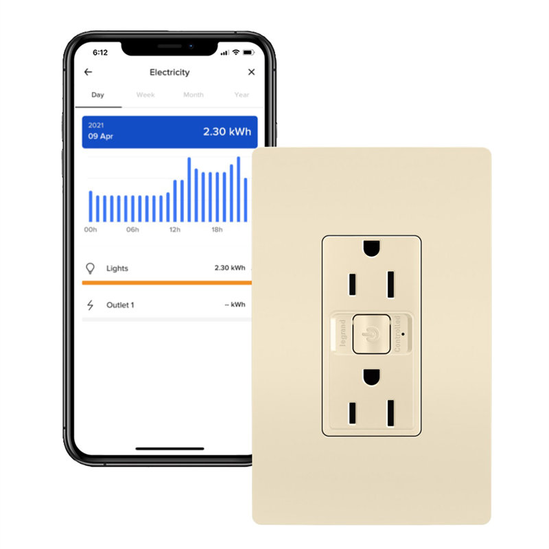 Prise radiant® Smart 15A avec Netatmo, Amande clair