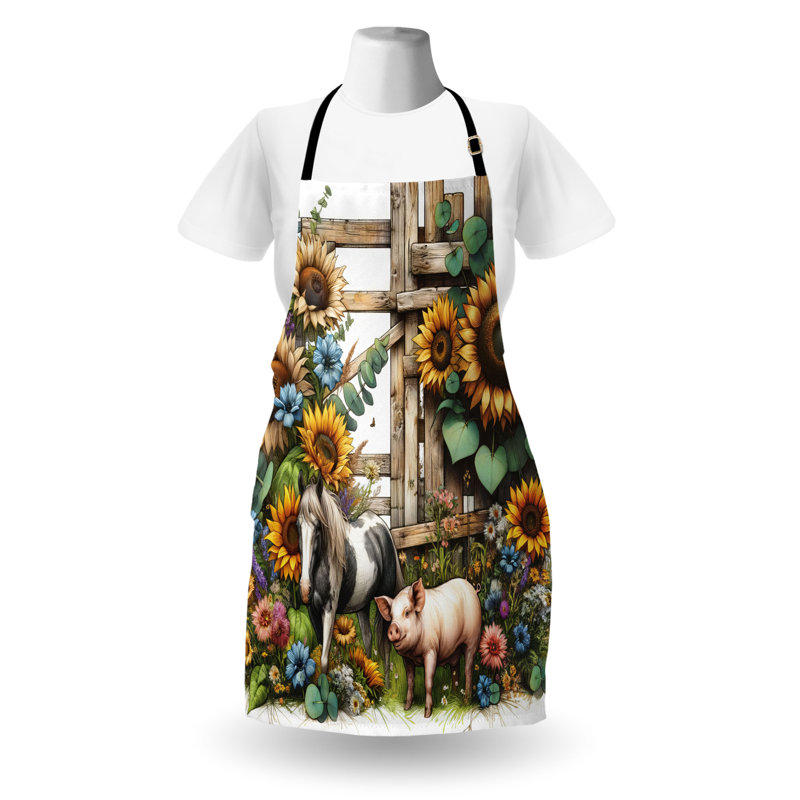 No Pattern Bib Apron