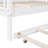 Wooden Full Size House Bed With Trundle,Kids Bed With Shelf, White (Old SKU: WF297070AAK)-1057842490
