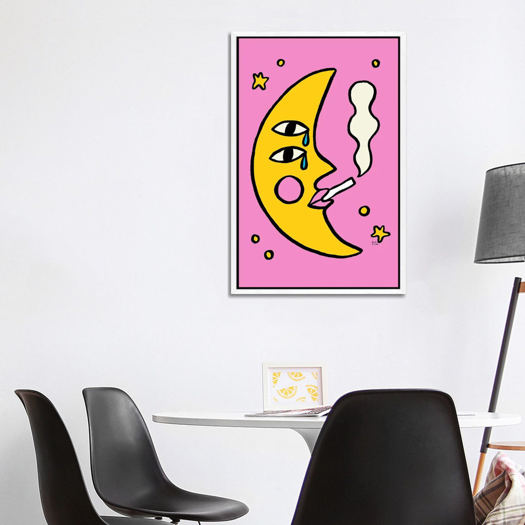 Sassy Moon von Aley Wild - Galerie-verpackte Leinwand Giclée auf Leinwand