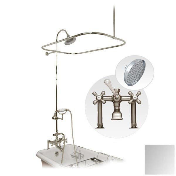 Robinet de baignoire et douche à pression équilibrée avec inverseur, Chrome