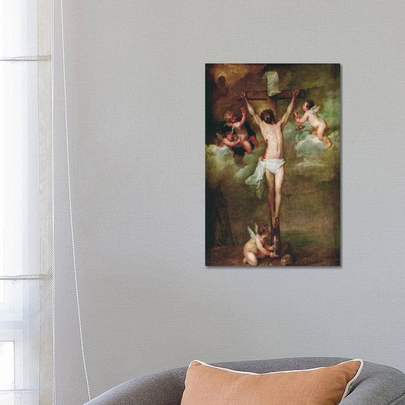 Christ Attended by Angels Holding Chalices by Peter Paul Rubens - 1 Piece Wrapped Canvas Wall Art
