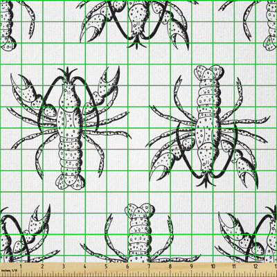 Cowansr Sea Creatures Ocean Animals Coastal Crab Multi-Purpose Fabric