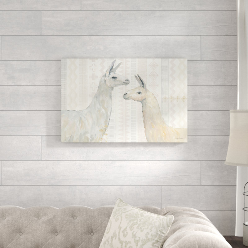 «Llama Land I», reproduction d'impression sur toile, H 20 po x l 30 po x P 1,25 po
