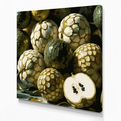 «Fruit Cherimoya Brown», art mural sur toile