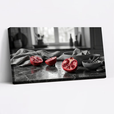 Pomegranate Kitchen Canvas Wall Art Oil Painting Print Set Of 1