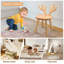 Chaise en bois pour tout-petits avec dossier en bois de cerf
